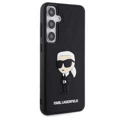 Karl Lagerfeld 3D Rubber Ikonik Samsung Galaxy S24 Tok - Fekete/Mintás (KLHCS24S3DRKINK)