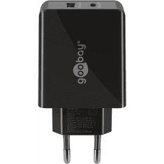 Goobay 61673 USB-A / USB-C Hálózati töltő - Fekete (30W) (61673)