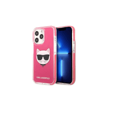 Karl Lagerfeld Choupette Head TPE Apple iPhone 13 Pro Tok - Rózsaszín/Mintás (KLHCP13LTPECPI)