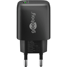 Goobay 61671 USB Type-A Hálózati töltő - Fekete (18W) (61671)