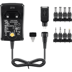 Goobay Univerzális hálózati adapter 9 csatlakozóval 1500 mA (53997)