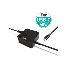 Port Designs Port Connect Hálózati USB-C töltő 45W Fekete (900096)