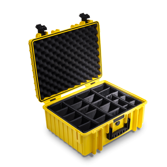 B&W Type 6000 Fotós bőrönd elválasztókkal - Sárga (6000/Y/RPD)