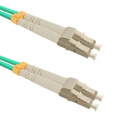 Qoltec 54078 LC/UPC Optikai Duplex kábel 5m - Türkiz (54078)