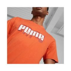 Puma Póló narancs S Graphics Wording Tee