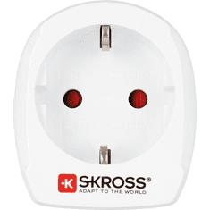 Skross 1.500205-E Svájc Utazó Adapter 220V (Euro -> Swiss) (1.500205-E)