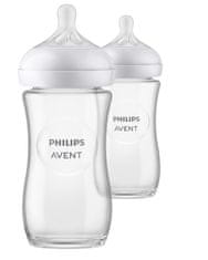 Philips Avent Natural Response üveg cumisüveg 240 ml, 1hó+, 2 db