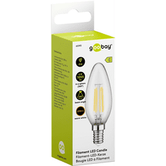 Goobay Filament LED Candle, 6W 1055lm 2700K E14 - Meleg fehér (65393)