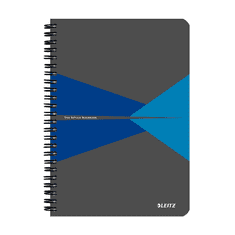 LEITZ Office 90 lapos A5 vonalas spirálfüzet - Szürke -kék (44990035)