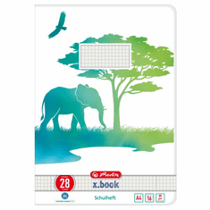 Herlitz Heft GREENline Elefant 16 lapos A4 négyzetrácsos füzet (50039999)