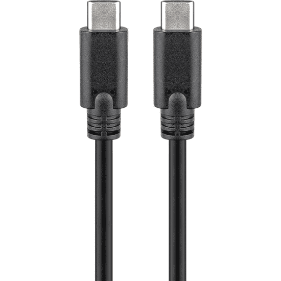 Goobay 66508 USB-C apa - USB-C apa 3.2 Adat és töltőkábel - Fekete (2m) (66508)