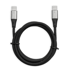 iBOX IKUTC1B USB-C apa - USB-C apa 2.0 Adat és töltőkábel - Fekete (1m) (IKUTC1B)