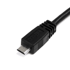 Startech StarTech.com USB2HAUBY3 USB kábel 0,3 M USB 2.0 Micro-USB B 2 x USB A Fekete (USB2HAUBY3)
