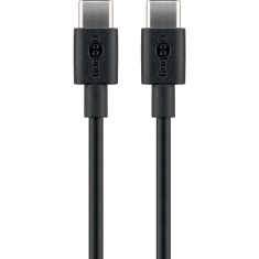 Goobay 66318 USB-C apa - USB-C apa 2.0 Adat és töltőkábel - Fekete (1m) (66318)