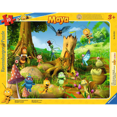 Ravensburger Maya a Méhecske Kalandok a pipacsos réten - 10 darbos puzzle (05670)