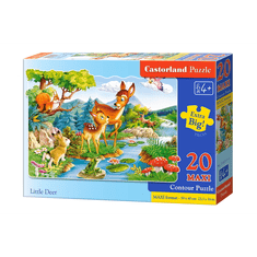 Castorland Little Deers 20 Maxi pcs Kontúr kirakós 20 dB Rajzfilmek (C-02177-1)