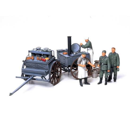 Tamiya 35247 Német tábori konyha táj műanyag makett készlet (1:35) (MT-35247)