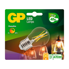 GP 085461 LED FlameDim izzó 4W 470lm 2700K E27 - Meleg fehér (745GPMGL085461CE1)