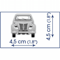 Cobi Citroën 2CV Typ A (1949) autó műanyag modell (1:35) (COBI-24510)