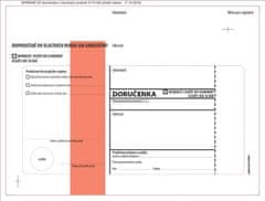 Krkonoše Borítékok Borítékok C5 - Közigazgatási eljárás levélpapír - piros, fedőszalaggal, 100 db