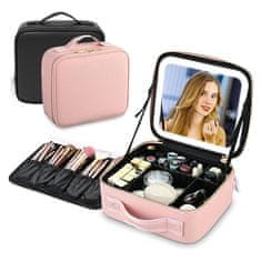 Cool Mango Makeupbox - Makeup Travel Box Kozmetikai tok, Szépségszervező, Sminktároló, rózsaszín