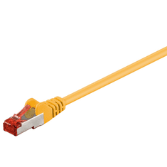 Goobay S/FTP CAT6 Patch kábel 1m - Sárga (95473)