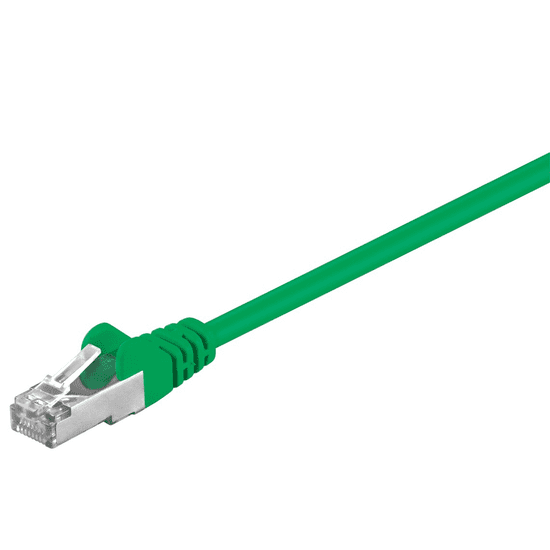 Goobay 50185 F/UTP CAT5e Patch kábel 10m - Zöld (50185)