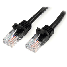 Startech StarTech.com 45PAT1MBK hálózati kábel Fekete 1 M Cat5e U/UTP (UTP) (45PAT1MBK)