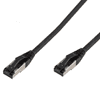STP CAT8 Patch kábel 1.5m Fekete (STP 1,5)