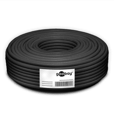 Goobay U/UTP CAT6 Kültéri installációs kábel 100m - Fekete (77625)