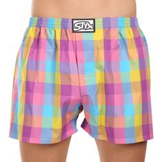 Styx 3PACK tarka férfi klasszikus boxeralsó klasszikus gumi (3A102830) - méret XL