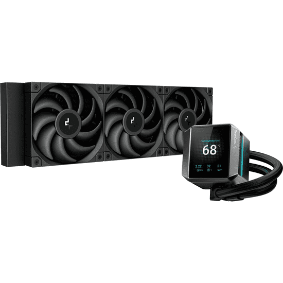 DEEPCOOL MYSTIQUE 360 Processzor Minden az egyben folyadékhűtés 12 cm Fekete 1 dB (R-LX750-BKDSNMP-G-1)