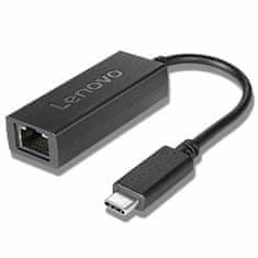 NEW Hálózati adapter USB C-ről RJ45-re Lenovo 4X90S91831 Fekete