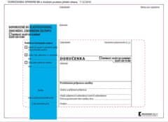 Krkonoše Borítékok Borítékok B6 - Adminisztratív eljárások átvételi elismervénye - kék, öntapadós, 100 db