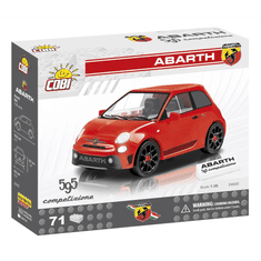 Cobi Youngtimer Fiat Abarth 595 kisautó műanyag modell (COBI-24502)