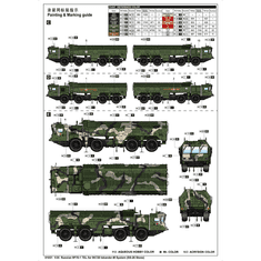 Trumpeter Orosz 9P78-1 TEL for 9K720 Iskander-M Ballisztikus rakétarendszer műanyag modell (1:35) (01051)