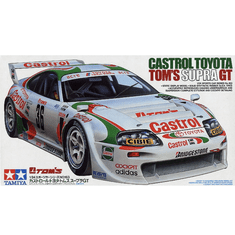 Tamiya MT-24163 Castrol Toyota Tom's Supra GT sportautó műanyag modell (1:24) (MT-24163)