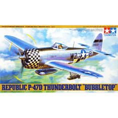 Tamiya P-47D Thunderbolt Bubbletop vadászrepülőgép műanyag modell (1:48) (61090)