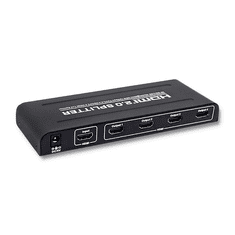 Qoltec HDMI v.2.0 splitter - 4 port (52333)