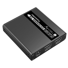 Techly IDATA EXT-E223 audió/videó jeltovábbító AV adó- és vevőegység Fekete (363005)