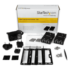 Startech StarTech.com ST121SHD50 audió/videó jeltovábbító AV adó- és vevőegység Fekete (ST121SHD50)