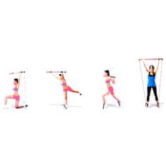 Pilates Sticks fitness rúd gumival lila változat 38470