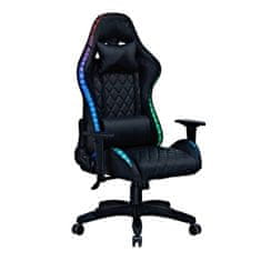 GORDON G400 Gaming szék RGB LED világítással, fekete