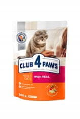 Club4Paws Premium száraz macskaeledel borjúhússal 3x300g