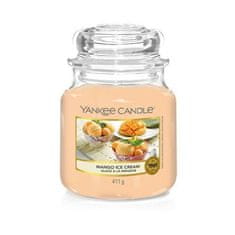 Yankee Candle Classic Illatgyertya üvegben közepes méretű Mango Ice Cream 411 g