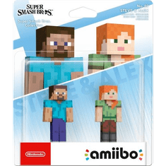 Nintendo amiibo Steve & Alex Super Smash Bros Interaktív játékfigura (NIFA0691)