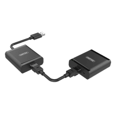 Unitek Unitrek Y-2516 USB LAN Extender + 4-portos USB HUB (Max. 60m) (Y-2516)