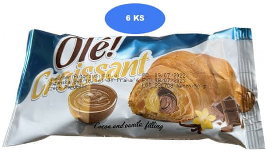 Olé! croissant vanília és kakaó 50g (6 db)