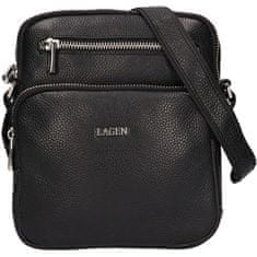 Lagen Férfi bőr crossbody táska 6048 BLK