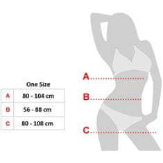 XSARA Szexi pántok erotikus body harness nyilt mellekkel - 70119378